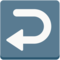Right Arrow Curving Left emoji on Mozilla